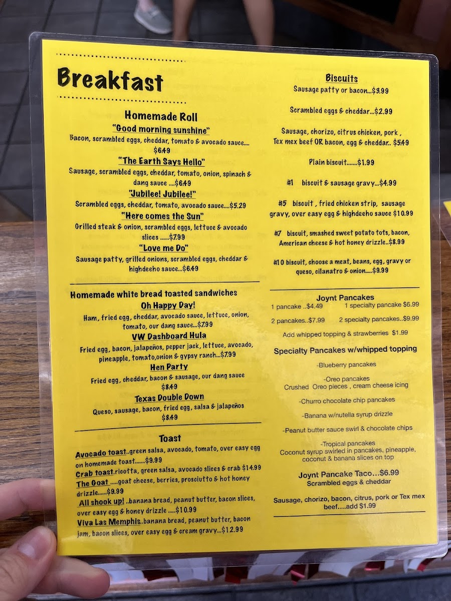 Gypsy Joynt Menu - Image 5