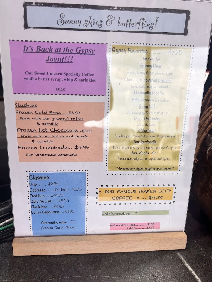 Gypsy Joynt Menu - Image 6